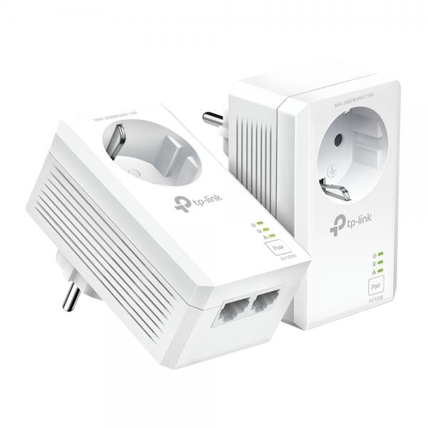 TP-LINK TL-PA7027P V1 Starter Kit - Kit adattatore Powerline - Switch a 2 porte - GigE, HomePlug AV (HPAV)