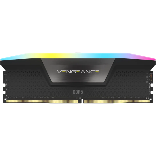 CORSAIR RAM VENGEANCE RGB DDR5 32GB 2 x 16GB DDR5 6400 CL36-48-48-104 1.35V INTEL XMP - BLACK
