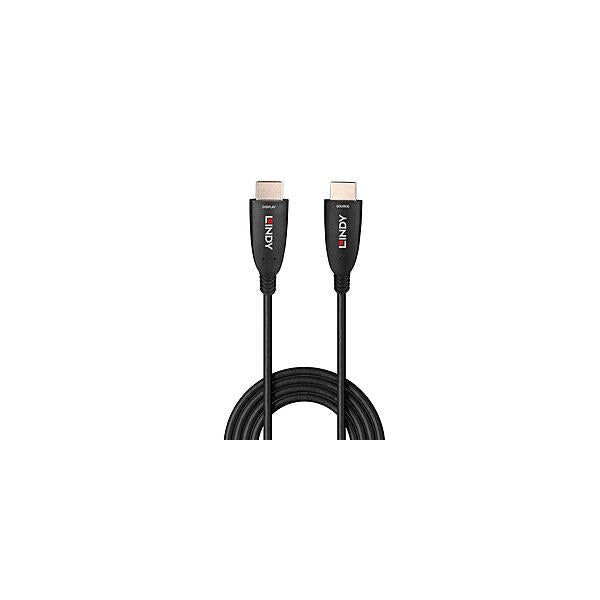 Lindy 38510 cavo HDMI 10 m HDMI tipo A [Standard] Nero (10m Fibre Optic Hybrid HDMI - 8K60 Cable - Warranty: 24M)