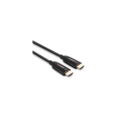 Lindy 38510 cavo HDMI 10 m HDMI tipo A [Standard] Nero (10m Fibre Optic Hybrid HDMI - 8K60 Cable - Warranty: 24M)