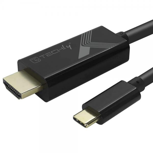 Cavo Adattatore USB-C Maschio a HDMI 2.0 4K Maschio 5m Nero