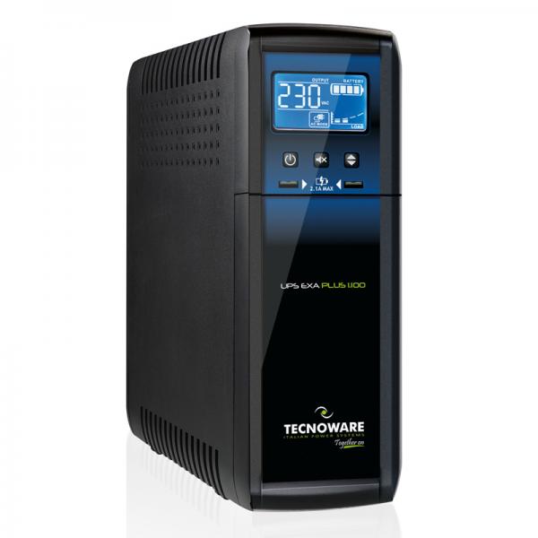 Tecnoware Ups Exa Plus 1600va 1120w 4uscite Iec Display Fgcexapl1602iec