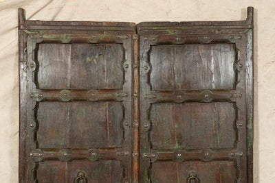 Biscottini Porta portone in legno massello e ferro da interno o da esterno vecchia e antica medievale scorrevole