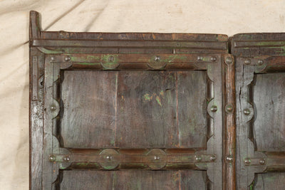 Biscottini Porta portone in legno massello e ferro da interno o da esterno vecchia e antica medievale scorrevole