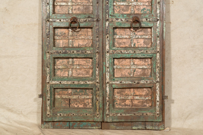 Biscottini Porta portone in legno massello e ferro da interno o da esterno vecchia e antica medievale scorrevole