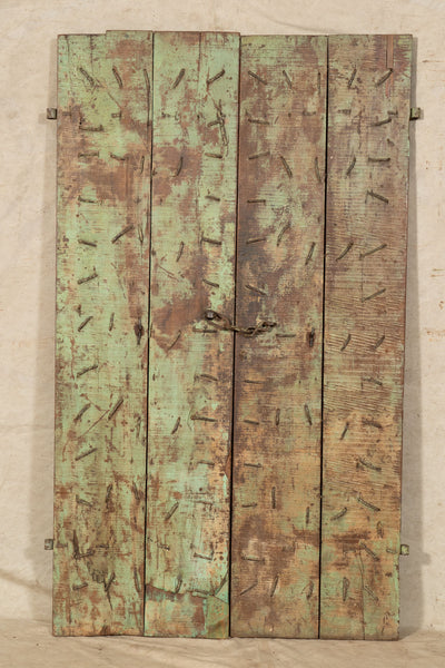 Biscottini Porta portone in legno massello e ferro da interno o da esterno vecchia e antica medievale scorrevole