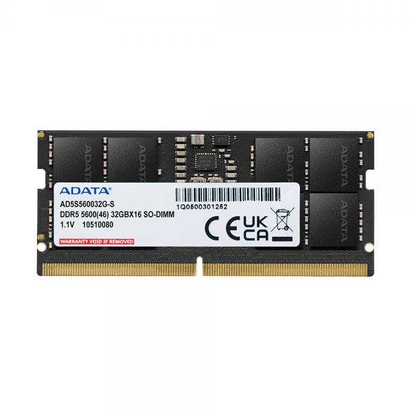 ADATA Premier memoria 16 GB 1 x 16 GB DDR5 Data Integrity Check [verifica integrit dati] (Adata Standard 16GB, DDR5, 5600MHz [PC5-44800], CL46, 1.1V, SODIMM Memory)