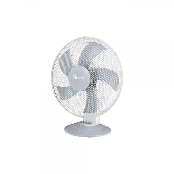 Ventilatore Da Tavolo Ardes Steelo 40w -  40 Cm - Griglia A Nido Dape - Oscillazione Laterale Automatica - 50w - 3 Velocit