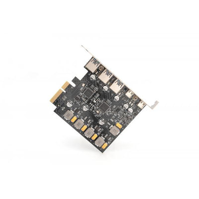 Digitus Scheda PCIe 2 USB-C + 3 USB A (PCIE CARD 2X USB-C + 3X USB A - 5X SUPERSPEED 10GBPS)