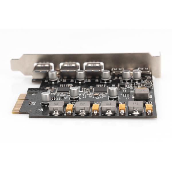 Digitus Scheda PCIe 2 USB-C + 3 USB A (PCIE CARD 2X USB-C + 3X USB A - 5X SUPERSPEED 10GBPS)