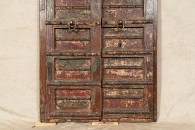 Biscottini Porta portone in legno massello e ferro da interno o da esterno vecchia e antica medievale scorrevole