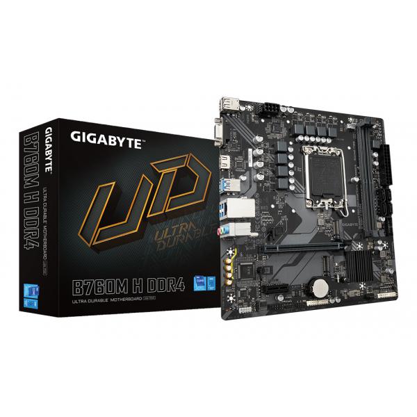 Gigabyte Mb 1700 12/13gen. B760m H D4 2xddr4 4xsata M.2 Vga/hdmi