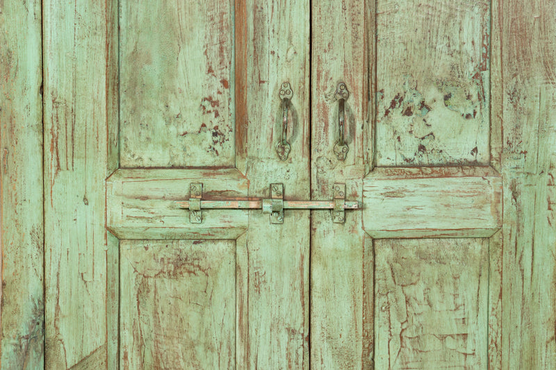 Biscottini Finestra finestrina grata porta in legno massello e in ferro antica e vecchia con telaio da interno o da esterno