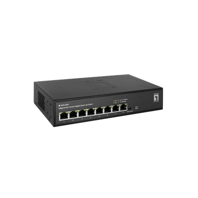Livello Uno Hilbert 10? Switch Gigabit Smart Lite a 8 porte, 8 x Gigabit RJ45 (10/100/1000), gestito, L2, Gigabit Ethernet (10/100/1000), full duplex, installazione in rack