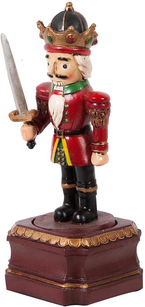 Biscottini Carillon vintage Uomo con spada carica manuale resina Offerta Speciale Qualità