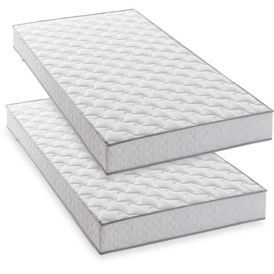 Set di 2 materassi - 90 x 190 cm - Schiuma - 14 cm - 5 zone di comfort - DEKO DREAM - Hahtuva