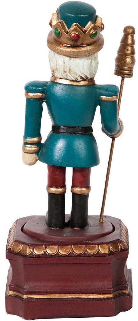 Biscottini Carillon vintage Uomo con bastone carica manuale resina Offerta Speciale