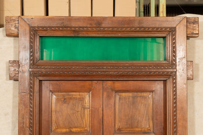 Biscottini Porta portone in legno massello e ferro da interno o da esterno vecchia e antica medievale scorrevole con telaio