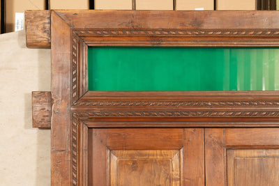 Biscottini Porta portone in legno massello e ferro da interno o da esterno vecchia e antica medievale scorrevole con telaio