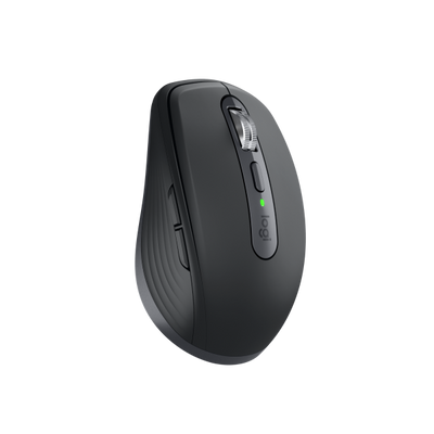 Logitech 910-006929 mouse Ufficio Mano destra RF senza fili + Bluetooth Laser 8000 DPI (Logitech Mouse MX Anywhere 3S WL BOLT graphite BT 6 Tasten, 500 mAh Lithium-Polymer-Akku)