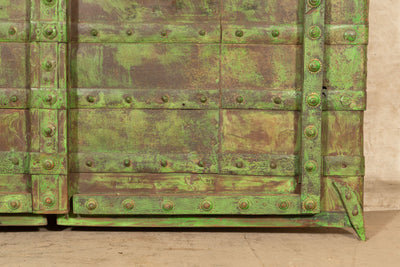 Biscottini Porta portone in legno massello e ferro da interno o da esterno vecchia e antica medievale scorrevole