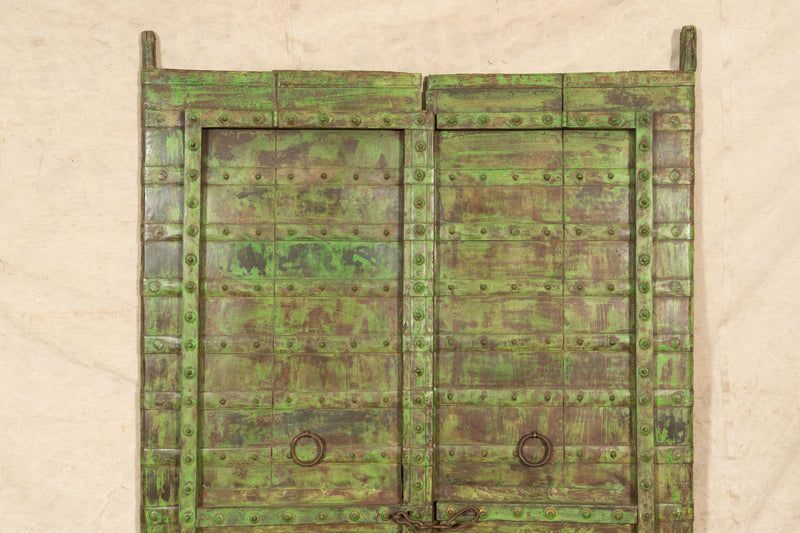 Biscottini Porta portone in legno massello e ferro da interno o da esterno vecchia e antica medievale scorrevole