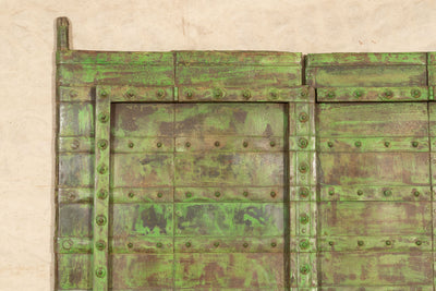 Biscottini Porta portone in legno massello e ferro da interno o da esterno vecchia e antica medievale scorrevole