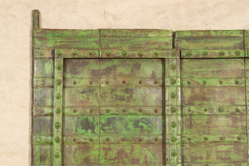 Biscottini Porta portone in legno massello e ferro da interno o da esterno vecchia e antica medievale scorrevole