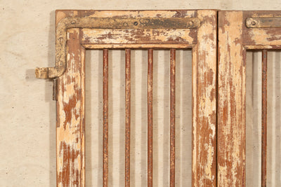 Biscottini Porta portone in legno massello e ferro da interno o da esterno vecchia e antica medievale scorrevole