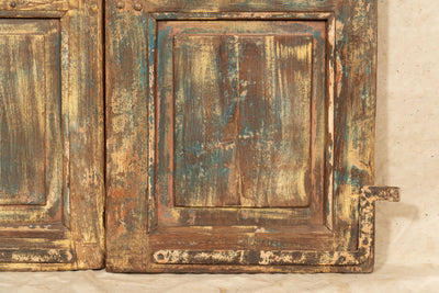 Biscottini Porta portone in legno massello e ferro da interno o da esterno vecchia e antica medievale scorrevole