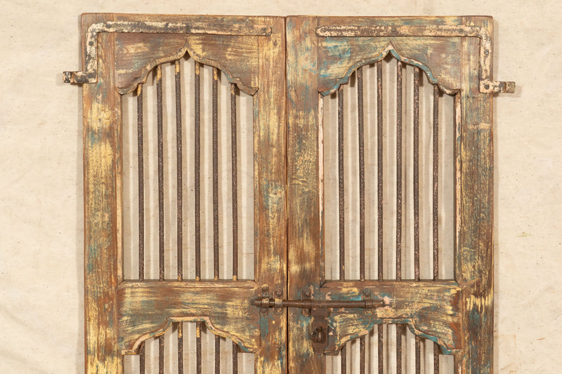 Biscottini Porta portone in legno massello e ferro da interno o da esterno vecchia e antica medievale scorrevole