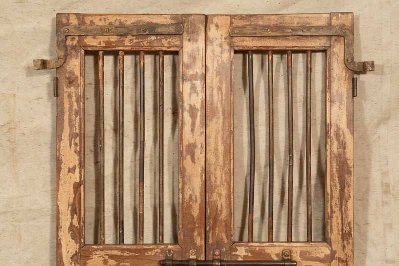 Biscottini Porta portone in legno massello e ferro da interno o da esterno vecchia e antica medievale scorrevole