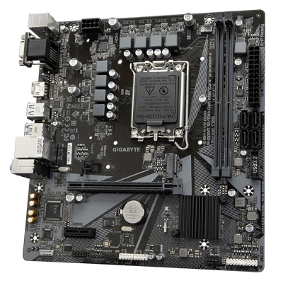 GIGABYTE H610M H V2 DDR4 Scheda madre - Supporta processori Intel Core 14th CPUs, 6+1+1 Hybrid Digital VRM, up to 3200MHz DDR4 [OC], 1xPCIe 3.0 M.2, GbE LAN, USB 3.2 Gen 1 (Gigabyte H610M H V2 DDR4 -