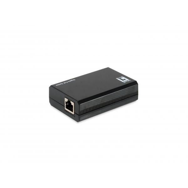 Splitter LevelOne Gigabit PoE bt a USB-C PD 3.0, IEEE 802.3af, IEEE 802.3at, IEEE 802.3bt, 10/100/1000Base-T(X), Nero, Attività, Collegamento, Alimentazione, Cina, 5 V, 12 V, 24 V