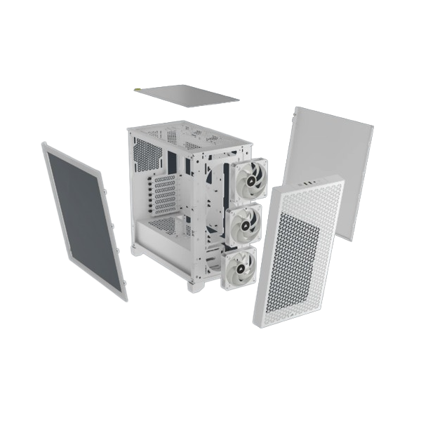 Corsair 3000D RGB AIRFLOW - Mid tower - E-ATX - pannello laterale con finestra (vetro temperato)