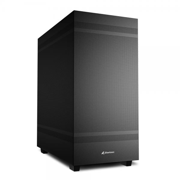 Case Sharkoon Rebel C50 Black - Atx, Micro Atx - Alimentatore NON presente - 2 porte USB frontali, audio in/out - 1x Ventola 120mm. - Mid Tower ATX - Nero