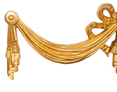 Biscottini SOPRAPORTA IN LEGNO FINITURA FOGLIA ORO L91XPR5XH35 cm Made in Italy