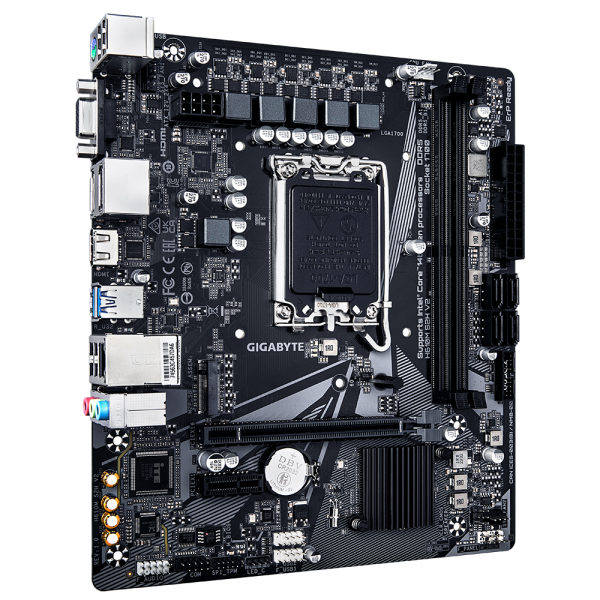 Gigabyte H610M S2H V2 - 1.0 - scheda madre - micro ATX - socket LGA1700 - chipset H610 - USB 3.2 Gen 1 - Gigabit LAN - grafica integrata (CPU richiesta)
