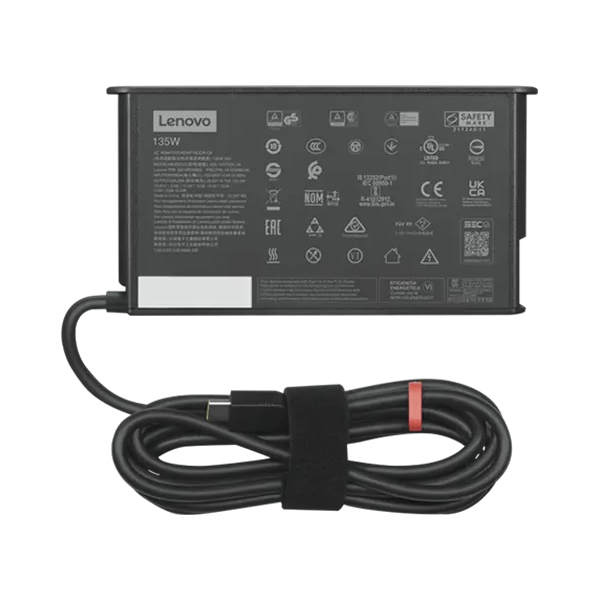 Lenovo 4X21H27808 adattatore e invertitore Interno 135 W Nero (THINKPAD 135W AC ADAPTER - [USB-C] - UK)