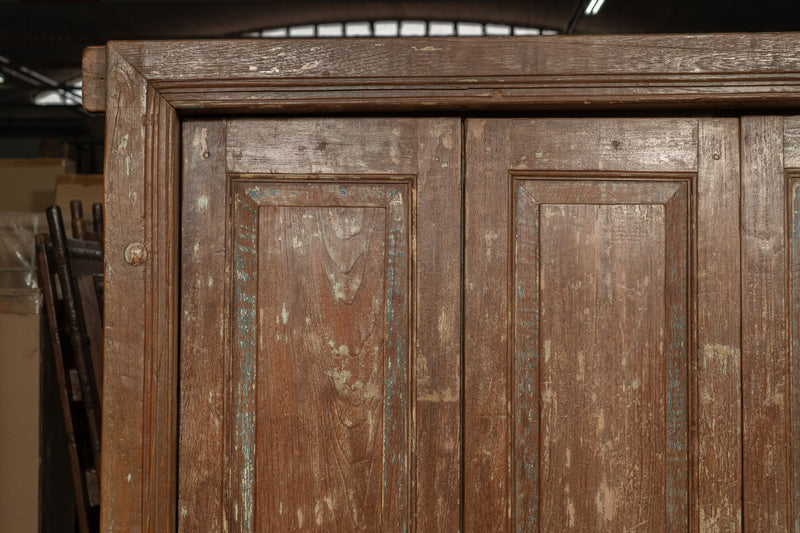 Biscottini Porta portone in legno massello e ferro da interno o da esterno vecchia e antica medievale scorrevole con telaio