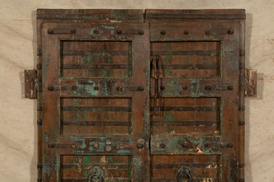 Biscottini Porta portone in legno massello e ferro da interno o da esterno vecchia e antica medievale scorrevole