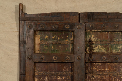 Biscottini Porta portone in legno massello e ferro da interno o da esterno vecchia e antica medievale scorrevole