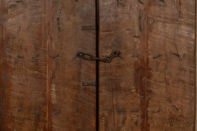 Biscottini Porta portone in legno massello e ferro da interno o da esterno vecchia e antica medievale scorrevole