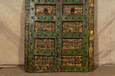 Biscottini Porta portone in legno massello e ferro da interno o da esterno vecchia e antica medievale scorrevole