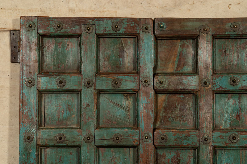 Biscottini Porta portone in legno massello e ferro da interno o da esterno vecchia e antica medievale scorrevole