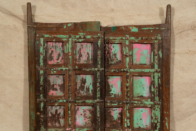 Biscottini Porta portone in legno massello e ferro da interno o da esterno vecchia e antica medievale scorrevole