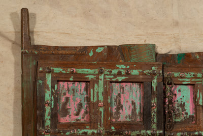 Biscottini Porta portone in legno massello e ferro da interno o da esterno vecchia e antica medievale scorrevole