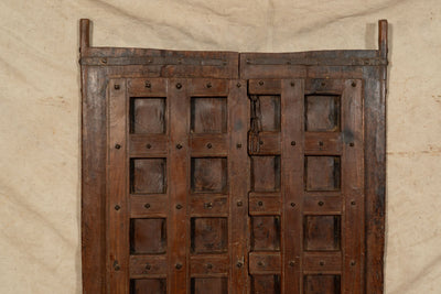 Biscottini Porta portone in legno massello e ferro da interno o da esterno vecchia e antica medievale scorrevole