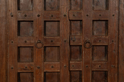 Biscottini Porta portone in legno massello e ferro da interno o da esterno vecchia e antica medievale scorrevole