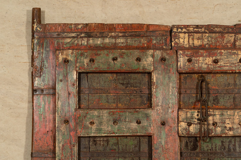 Biscottini Porta portone in legno massello e ferro da interno o da esterno vecchia e antica medievale scorrevole